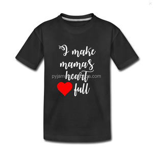 Camiseta de algodón orgánico 100% personalizada para madre <span class=keywords><strong>e</strong></span> <span class=keywords><strong>hijo</strong></span>, <span class=keywords><strong>ropa</strong></span> a juego - Product Image 3