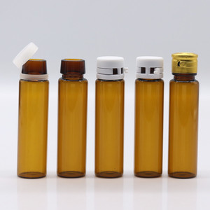 Flaconcini in Vetro Ambrato con Tappo a Crimpatura da 5ml, 10ml, 15ml, <span class=keywords><strong>Monodose</strong></span> Monouso - Product Image 1