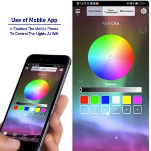 Lampada <span class=keywords><strong>Cielo</strong></span> <span class=keywords><strong>Stellato</strong></span> da Interno da 27 Watt con App per Controllo, Effetto <span class=keywords><strong>Cielo</strong></span> Pieno di Stelle e Meteore Lampeggianti - Product Image 4