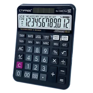 Promotionele Rekenmachine Fabriek Kleurrijke 12 Cijfers Softkeys Klein Formaat Groot Lcd-Scherm Desktop Kantoor Calculator
