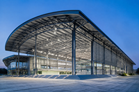 Bâtiment de stade en structure métallique préfabriquée Dongan pour gymnase, salle de sport et centre d'exposition