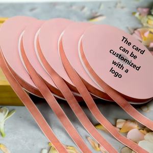 ริบบิ้นกำมะหยี่แบบหน้าเดียวรักษ์โลก ขนาด 3.2-50 มม. พิมพ์ลายตามสั่ง ขายส่งจากโรงงานโดยตรง - Product Image 5