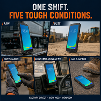 Smartphone Android Durci 5G 6,5 Pouces CM60 avec Scanner, Batterie 5500 mAh, Charge Rapide 66W, NFC, GPS, Double SIM pour l'Inventaire d'Entrepôt et les Équipes d'Exploitation