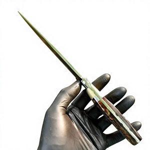Couteau Bowie de chasse et de camping avec lame dentelée en cuir, pour usage extérieur et camping, couteaux Bowie personnalisables à vendre à bas prix - Product Image 6