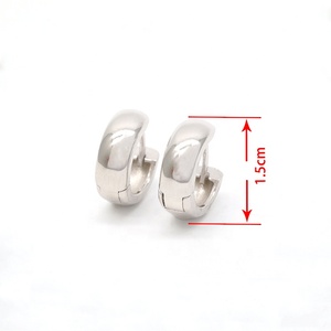Fine Jewelry Statement <strong>Small</strong> Chunky Earring Embrace <strong>Hoop</strong> for Women 925 Sterling <strong>Silver</strong> Earrings - Product Image 2