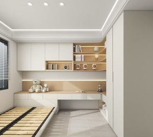 Diseño Moderno <span class=keywords><strong>de</strong></span> Lujo para Habitación Infantil, <span class=keywords><strong>Cama</strong></span>, Armario, Escritorio, Librería, Solución Integral <span class=keywords><strong>de</strong></span> Muebles para Dormitorio - Product Image 5