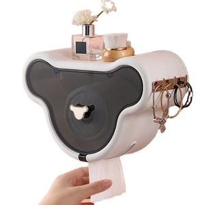 Porte-<span class=keywords><strong>papier</strong></span> hygiénique mural anti-poussière non perforé boîte à mouchoirs en forme de <span class=keywords><strong>nuage</strong></span> de ménage étanche salle de bain stockage en plastique - Product Image 1