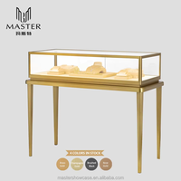 Vitrine de présentation de bijoux MASTER en verre élégant pour colliers, boucles d'oreilles, bagues, bracelets, chaînes de cheville, bijoux en or et en platine