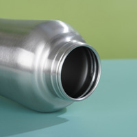 Bouteille d'eau portable pour chien en acier inoxydable, étanche, 1L, écologique, pour l'extérieur et les voyages