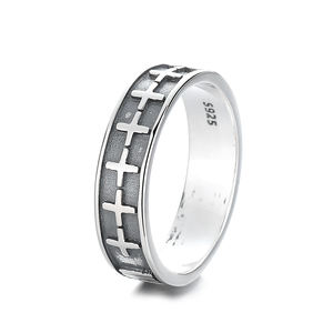 Nuovo Fashion Design donna uomo di lusso <span class=keywords><strong>925</strong></span> <span class=keywords><strong>argento</strong></span> anello Blacken - Product Image 1