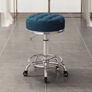 Tabouret de barbier, tabouret de salon, chaise de tatouage rose et or, salon de coiffure, vente en gros, multifonction, réglable, cosmétique - Product Image 2