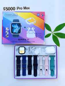 Reloj Inteligente S5000 ProMax 11 con <span class=keywords><strong>7</strong></span> Correas + Auriculares TWS <span class=keywords><strong>Hiwatch</strong></span> Pro, Llamadas Bluetooth, Monitor de Ritmo Cardíaco, Rastreador de Actividad Física y Deportiva - Product Image 4