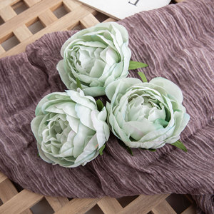 CallaFloral <b>Peony</b> Flower Head <b>Artificial</b> Flower Light White Indoor Decoration Home Craft - Product Image 2