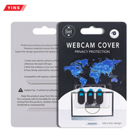 YINSTECH Cache-webcam personnalisé avec logo imprimé pour MacBook, clip coulissant certifié CE, l'accessoire de téléphone portable le plus fin au monde