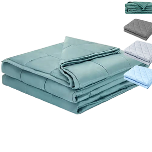 <span class=keywords><strong>Couverture</strong></span> <span class=keywords><strong>lestée</strong></span> médicale en bambou tricoté pour l'anxiété, avec logo personnalisé, rafraîchissante, pour l'été, tissage lourd, 10/15/20/25 livres - Product Image 1