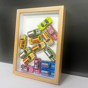 Bán buôn gỗ MDF A4 sâu 3D bóng hộp khung cho đồ chơi xe ô tô hiển thị trường hợp khung gỗ cho trang trí sử dụng khung ảnh - Product Image 5