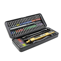 Juego de destornilladores eléctricos 58 en 1, herramientas de precisión, Mini Kit pequeño recargable para reloj, almohadilla para teléfono móvil, herramienta de reparación de computadora