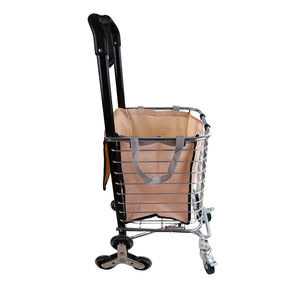 Supermarkt Kruidenierswinkel Inklapbare Winkelwagen Utility Klim Trapkar Met Verwijderbare Canvas Tas Draagbare Winkelwagen - Product Image 3