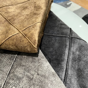 SINOVEL Tissu d'ameublement en velours 100 % polyester, nouveaux motifs à carreaux imprimés 2026 <span class=keywords><strong>pour</strong></span> fauteuil antique - Product Image 3