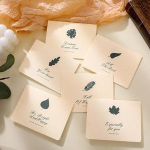 Juego de Sobres y Tarjetas de Felicitación Vintage para el Día de San Valentín, Día de la Gratitud, Cumpleaños, Día del Maestro, Mensajes Empresariales, en Papel Kraft - Product Image 1