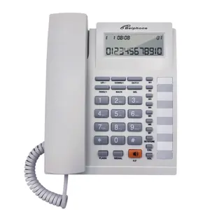 有線オフィスホーム多機能発信者ID付き電話ヴィンテージ電話固定電話ロゴ付き