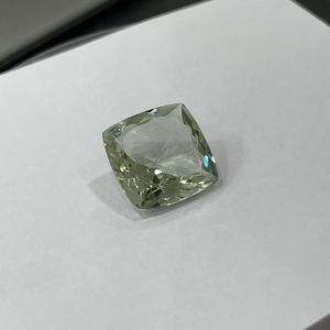 Piedra preciosa de prasiolita Natural, forma de cojín suelto, corte brillante, piedra preciosa de amatista verde, producto a granel hecho a mano - Product Image 1