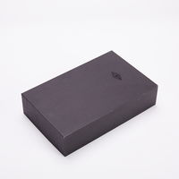 Boîte cadeau rigide en papier avec couvercle et base, taille personnalisée, pour emballage promotionnel d'entreprise, vente en gros, haute qualité