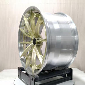 Geborsteld gesmeed lichtmetalen velgen Frozen Gold Face velgranden 5x120 5x112 MM gesmeed <span class=keywords><strong>2</strong></span>-delig voor BMW Hellcat Benz R18 R19 R20 R21 wielnaaf - Product Image 2