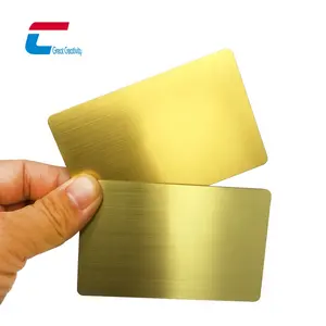 Custom Roestvrij Staal Messing 13.56Mhz Metalen Creditcard Metalen Business Nfc Kaart