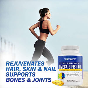 Gmp Gecertificeerd Gezondheidszorg Supplement Oem Diepzee Wilde Alaska Geraffineerde Epa Dha Visolie Omega 3 1000Mg Softgel Capsules - Product Image 4