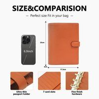 Cossni Factory Outlet Kraft Paper Notebook Journal Planner Book Budget Binder with Pen Slot Spiral Notebook case