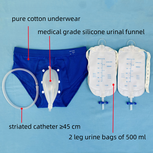 Nam Bên Ngoài Chân Túi Thoát Nước Đồ Lót Ống Thông Vành Đai Nước Tiểu Collector Set Nước Tiểu Túi Cho Người Đàn Ông Nước Tiểu Bộ Sưu Tập Túi - Product Image 2