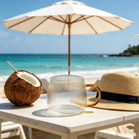 Mug de voyage au design sportif - Anti-fuite, portable, compatible micro-ondes, résistant à la chaleur pour le bureau et la maison - Mug de haute qualité pour café, thé, lait