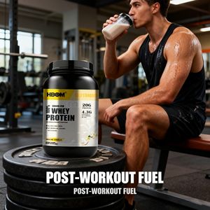 男性用筋肉強化運動用ストロベリーフレーバープロテインパウダーOEM ODM外国貿易供給輸出 - Product Image 3