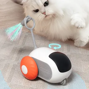 Juguete de gato inteligente interactivo de carga tipo C de nuevo diseño con control remoto juguetes interactivos y de movimiento para mascotas de interior