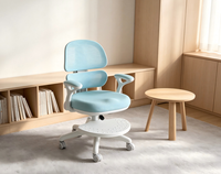 Chaise d'étude ergonomique contemporaine pour enfants, réglable en hauteur, pliable, extensible, avec roulettes silencieuses anti-rayures, vente en gros