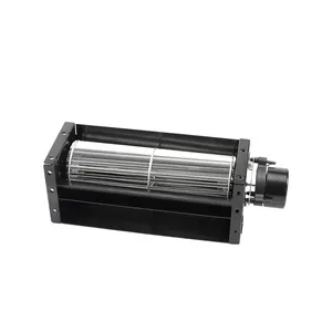 PRSK Low Noise 12V 24V DC 50mm Aluminum Blade Cross Flow Fan Blower Brushless Motor Mini Heater Tangential Fan