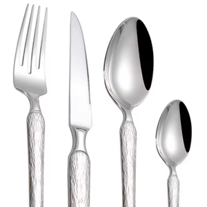 Mô hình mới 201 thép không gỉ dao kéo Flatware Set với búa thiết kế cho đám cưới tại bữa tiệc cao cấp châu âu phong cách hiện đại - Product Image 1