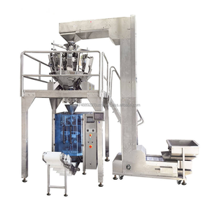 Máquina Empacadora Vertical VFFS de Alta Eficiencia, Totalmente Automática, con Pesadora Multicabezal para Cacahuetes, Palomitas, Frutos Secos y Snacks - Product Image 1