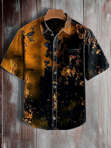 <span class=keywords><strong>Chemise</strong></span> <span class=keywords><strong>pour</strong></span> <span class=keywords><strong>homme</strong></span> de style hawaïen ample à col rabattu, à séchage rapide, respirante, imprimée, décontractée, vintage, en gros - Product Image 5