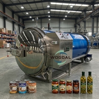 Autoclave de stérilisation pour aliments en conserve, machine de cuisson statique à vapeur, équipée d'un échangeur de chaleur et d'un système de refroidissement