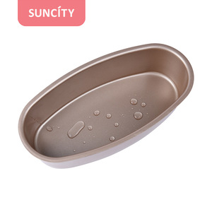 Suncity Oval Cake Mold Champagne Gold Non Stick Springform Baking Pan For Cheesecake - Product Image 5
