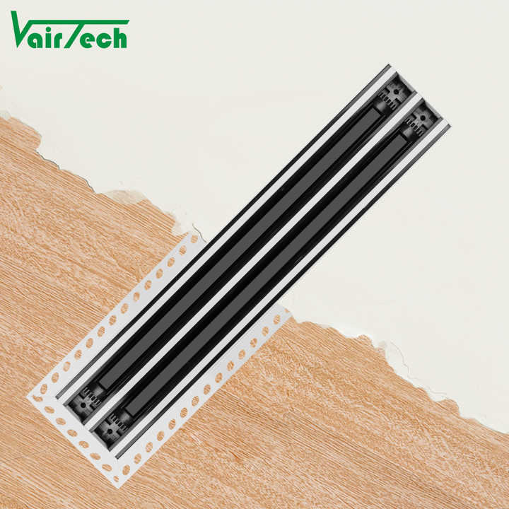 Invisible Linear Slot Diffuser Hidden Ac Linear Air Diffuser Plastic Exhaust Air Register With Plenum Box