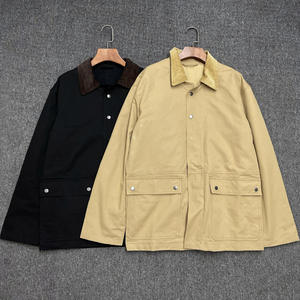 2025 New Customized Casual Loose Workwear Corduroy Lapel Jacket Vintage Style Long Woolen Wholesale Manufacturers for Winter - Product Image 6