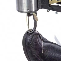 Machine à coudre manuelle ou électrique à tête unique, à bras cylindrique, à une aiguille, de style ancien, avec table, pour la réparation de chaussures