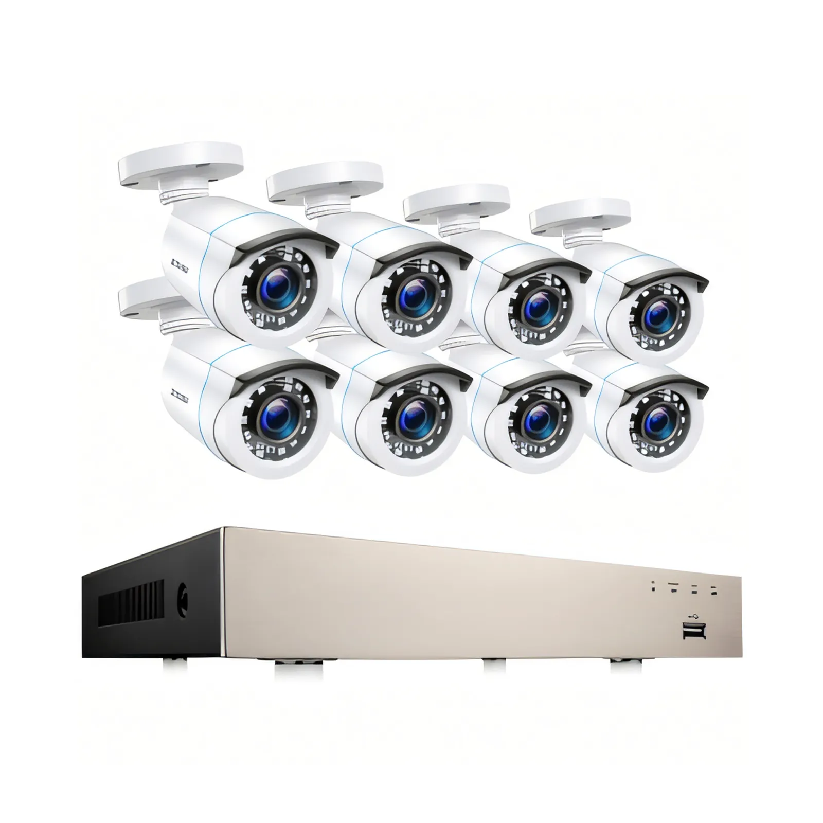 4 8 Kit fotocamera 16 canali Cctv Dvr NVR Cctv DVR NVR 2MP 3MP 5MP Set registratore fotocamera