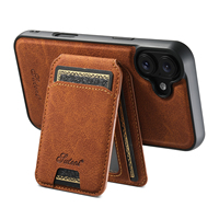 Coque de téléphone SUTENI pour iPhone 18 ProMax avec chargement sans fil, support magnétique pour cartes, texture litchi, simili cuir, compatible 17 16Plus 15 14 13