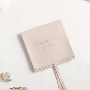 PandaSew Personalized Jewelry Packaging Bag Custom Logo <b>Envelope</b> Microfiber Jewelry Pouch - Product Image 2