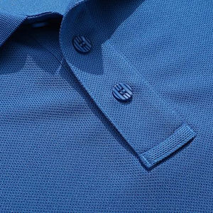 Camisa de Golf de Lujo para Hombre, de Alta Calidad, Estampada, de Secado Rápido, Reversible, Antibacteriana, Corte Ajustado, 100% Algodón, ODM, Manga Corta - Product Image 5