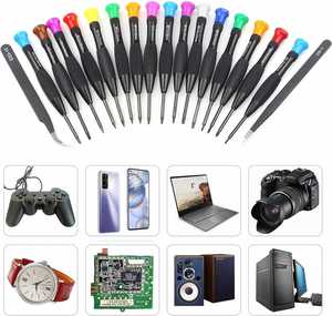 Jeu de tournevis, mini tournevis magnétiques Torx, à tête plate, Phillips, petites pinces à épiler avec T2 T3 T4 T5 T6 T7 T8 T9 T10 - Product Image 3